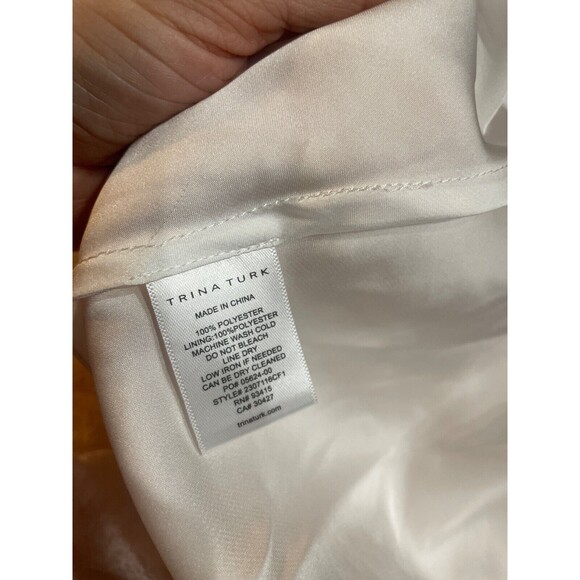 Trina Turk Women's Concourse 2 Faux Wrap Crinkle Boho Blouse Top size XS/S NWT - Picture 8 of 9